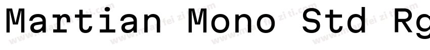Martian Mono Std Rg字体转换